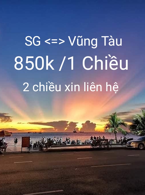 Thuê xe 4-7 đi Vũng Tàu - Hồ Tràm 